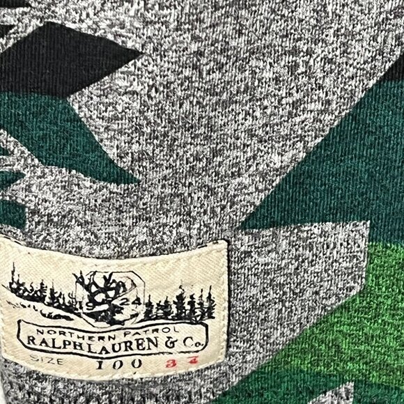 Ralph Lauren Girls L 12/14 Gray Printed Short Sleeve Casual Cotton Dress - Picture 7 of 12